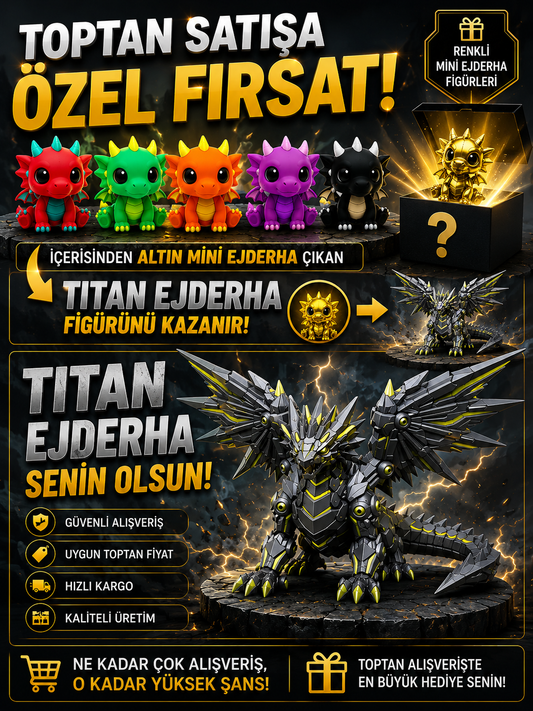 Cute Little Dragon - Yumurtadan Çıkıyor! | 6'li Koleksiyon 100 adet Karışık yumurta seti