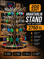 200 Adet Özel Anahtarlık
