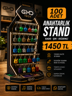 100 Adet Özel Anahtarlık